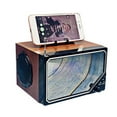 thumbnail image 1 of Wooden Wireless Bluetooth Dual Horn Speaker Audio Creative Mirror TF Card Music Player, 1 of 6