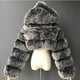 thumbnail image 2 of Abrigos y chaquetas de piel sintética recortados peludos de alta calidad para mujer, abrigo superior esponjoso con capucha, chaqueta de piel de invierno, abrigo femenino, 2 of 4