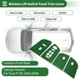 thumbnail image 2 of Cubierta del panel del interruptor de elevación de la ventana Unique Bargains para Ford F150 2004-2008 Delante y Detrás Botón de Control de Ventana del Automóvil Fibra de Carbono Verde, 2 of 6