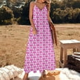 thumbnail image 3 of Robe Sans Manches Hippy Peace pour Femmes, Robe de Soirée Élégante, 3 of 5