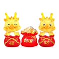 thumbnail image 1 of 3pcs Shaking Head Dragon Figures, Chinese Zodiac Dragon Ornaments Year Of The Dragon Statues For Ho, 1 of 5
