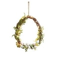 thumbnail image 3 of CoreLiving 11.8 Inch Boho Easter Wreath for Front Door Artificial Grapevine Pastel Spring Wreath with Easter Eggs Faux Twig Berry Accents Farmhouse Entryway Mantel Window Decor, 3 of 8