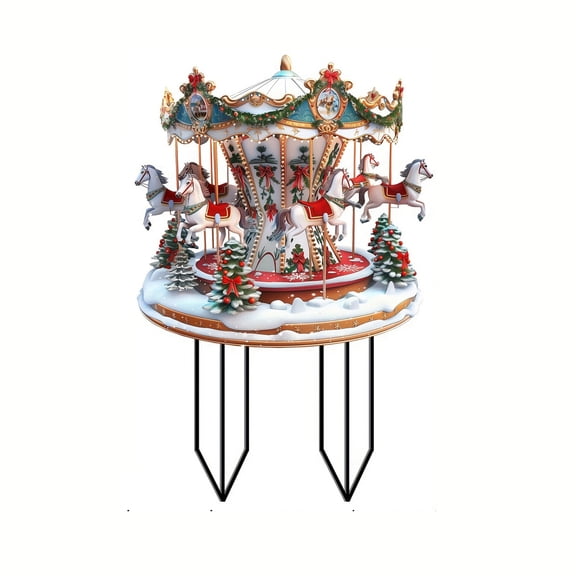 Sculptures Statues Garden Art 2D Winter Card Individuals Garden Card Modern Decorative Statue Indoor Outdoor Showpiece for Home and Party Decorative