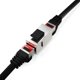 thumbnail image 4 of 4x CAT6a Keystone Module Patch Cable Coupling Shielded Connector 2x RJ45 Socket Network Patch Panel Support Keystone Extension, 4 of 4