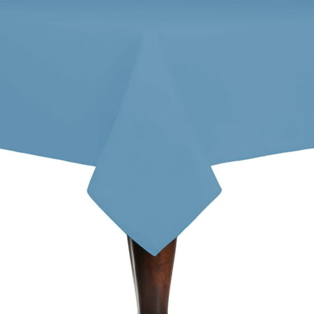 

Ultimate Textile (3 Pack) Cotton-feel 60 x 108-inch Rectangular Tablecloth - for Wedding and Banquet Hotel or Home Fine Dining use Light Baby Blue