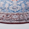 thumbnail image 4 of SAFAVIEH Tucson Jennica Traditional Machine Washable Area Rug, 6' x 6' Round, Blue/Red, 4 of 9