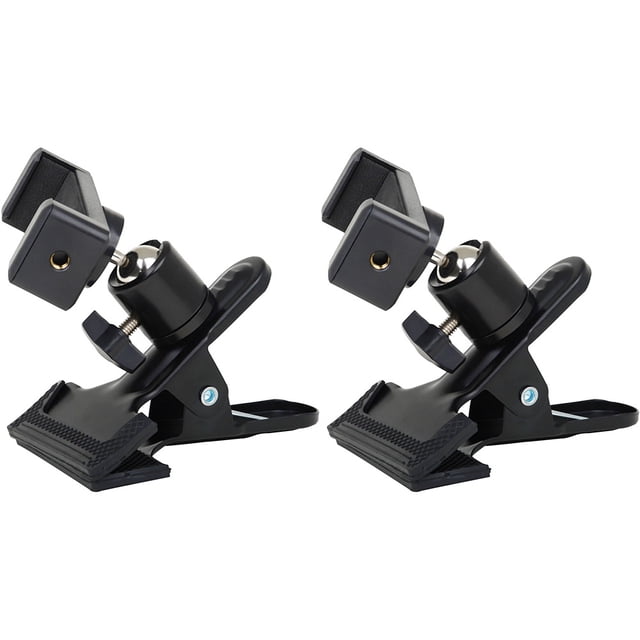 2pcs Guitar Mobile Phone Holders Rotation Bracket Clip Phone Holding Rack for Guitar Live Video Recording