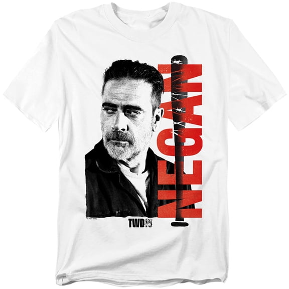 Popfunk The Walking Dead Negan 15 Unisex Adult T Shirt, White, X-Large