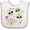 White and Pink, variant on Inktastic Decorative Skull Party for Day of the Dead Boys or Girls Baby Bib