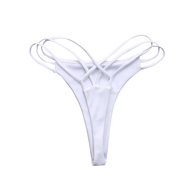 Bas Aguichant pour Femmes Maillot de Bain Bikini String Échancré V Maillot de Bain