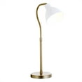 thumbnail image 2 of Henn&Hart 10" Brass/White Metal Table Lamp, 2 of 9