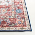thumbnail image 4 of SAFAVIEH Tucson John Traditional Machine Washable Runner Rug, Red/Blue, 2'6" x 8', 4 of 9