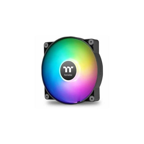 Thermaltake CT200 ARGB PWM Fan Single Pack, PWM Controlled 500~900 rpm, 5V Motherboard Sync, 16.8 Million Colors 9 Addressable LEDs, Airflow 131.6 CFM, Hydraulic Bearing, Case Fan, 200mm x 200mm x
