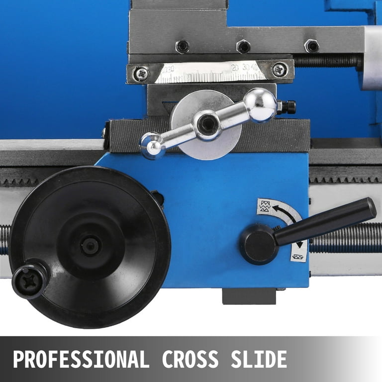VEVORbrand Metal Lathe 7 x 12 inch Precision Mini Metal Lathe 2500 RPM 400W Variable Speed Bench Top Metal Working Lathe for Various Types of Metal