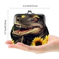 thumbnail image 2 of Crocodile Elegant Microfiber Coin Purse with Zinc Alloy Jaws | 4.3x4.7 in/11x12 cm | Stylish and Secure Organizer Bag for Women and Men, 2 of 7