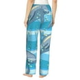 thumbnail image 3 of Kll Womens Dolphin Print Pajama Pants Soft Pajama Bottoms For Women Cozy Lounge Pants, 3 of 9