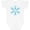 AA-White, variant on Inktastic Icy Blue Winter Snowflake Boys or Girls Baby Bodysuit