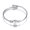J, variant on Necklace for Women 26 Letters Stainless Steel Wire Bracelet Heart-Shaped Bracelet
