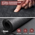 thumbnail image 5 of Extra Large Exercise Mat  6'x4'/7'x5' /8'x5' (6mm) Thick Workout For Home Gym & Garage Flooring Shoe-friendly Non-slip Ultra Durable Mats Workouts, 5 of 8