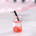 thumbnail image 3 of Yuarrent Pendientes colgantes Cool Sweet Fashion Cup colgantes de bebidas decoraciones DIY joyería llaveros collar accesorios mujeres Artesanía Tipo 1 Yuarrent HA061536-01, 3 of 6