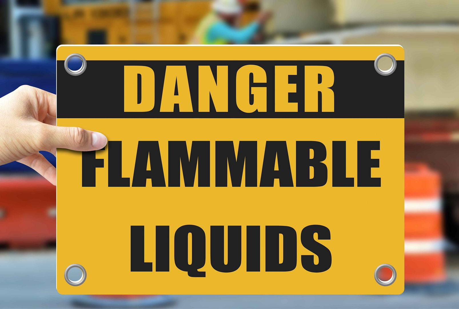 FLAMMABLE LIQUIDS Warning Notice Caution Danger 3mm PVC Sign