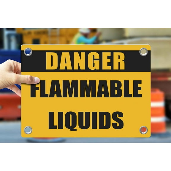 FLAMMABLE LIQUIDS | Warning Notice Caution Danger 3mm PVC Sign