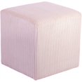 thumbnail image 3 of Pemberly Row Modern / Contemporary Soft Microsuede Fabric Pink Ottoman / Stool, 3 of 9