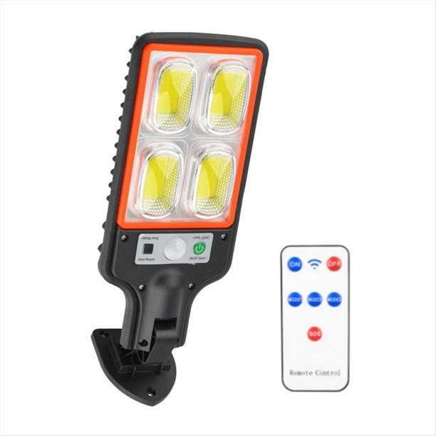 A-Luces Solares para Exteriores-Luces Solares con Sensor de Movimiento 3 Modos-con Control Remoto-Luces de Seguridad de Pared