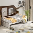 thumbnail image 2 of Tcbosik Daybed With Trundle Frame Set, Twin Size, White, 2 of 8