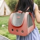 thumbnail image 4 of Mochila Transportadora para Gatos Plegable de Nylon con Malla Transpirable y Ventilada, Bolsa para Mascotas Portátil de Gran Capacidad para Caminatas y Viajes al Aire Libre, Adecuada para Mascotas, 4 of 6