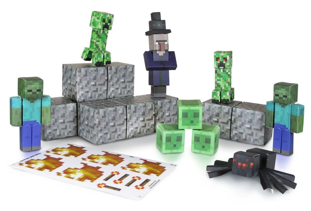 Minecraft Hostile Mobs Papercraft - Walmart.com