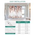 thumbnail image 6 of Brown Eucalyptus Tie Up Curtains for Windows 63 Inch Length Balloon Curtains Kitchen Adjustable Balloon Window Shade Summer Botanical Weeping Pastoral Tie Up Valance Bathroom Curtain Window 46"x63", 6 of 6