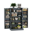 Yusong Kitchen Pantry Storage Cupboard with Doors and 6
