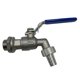 thumbnail image 1 of Válvula de bola de grifo de 1/2 pulgadas de acero inoxidable sin soldadura Bulkhead Npt herramienta Afortunado Sencillez, 1 of 1