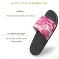 thumbnail image 3 of GZHJMY Stylish Slides for Women Men, Pink Camouflage Military Pattern Soft Flexible Slip-on Sandals Slippers, 3 of 7