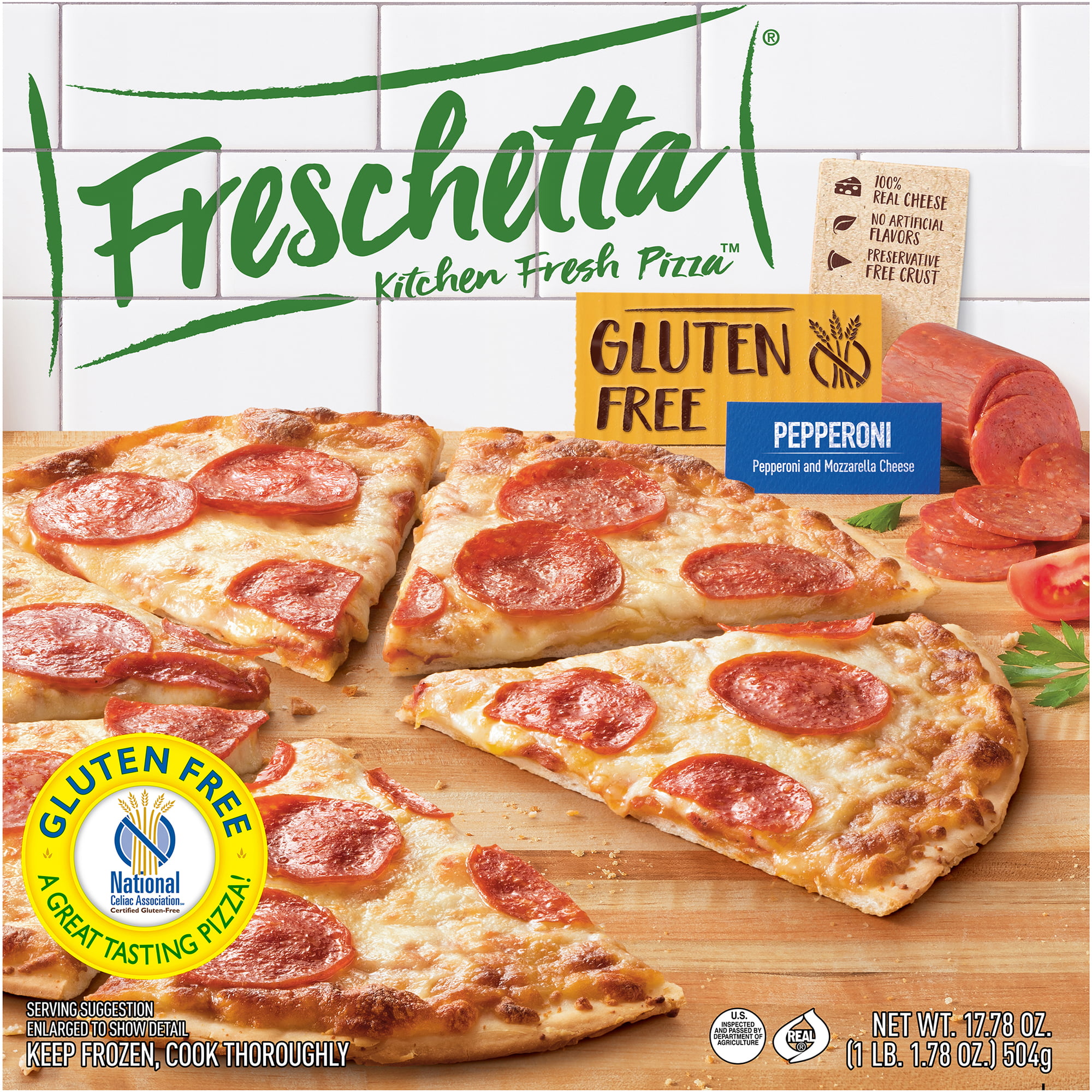 Freschetta Gluten Free Pepperoni Frozen Pizza - 17.78oz