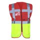 thumbnail image 1 of Yoko - Chaleco de Alta Visibilidad Diseño de Jefe/Mánager/Ejecutivo (Rojo/Amarillo Alta Visibilidad), 1 of 1