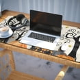 thumbnail image 3 of Long Mouse Pads for Desk,Halloween Pumpkins and Spooky Trees Desk Mats on Top Of Desks, Desk Mouse Pad Extra Large with 3mm Non-Slip Base and Stitched Edge for Gaming,Office,Work,Home 35.4x15.7in, 3 of 5