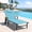 Aqua, variant on Harbweb Quick Dry 5-Position Adjustable Aluminum Outdoor Lounge Chairs Set of 2 with Pillow, Khaki