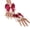 Wine Red, variant on Sweet Hand Wrist Cuffs Floral Lace Bow Pearl Chain Wristband