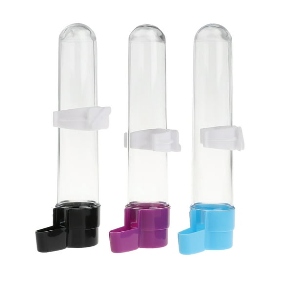 Parakeet Water Dispenser Hanging Plastic Automatic Feeder for Cage No Spill Food Container for Small Medium Birds