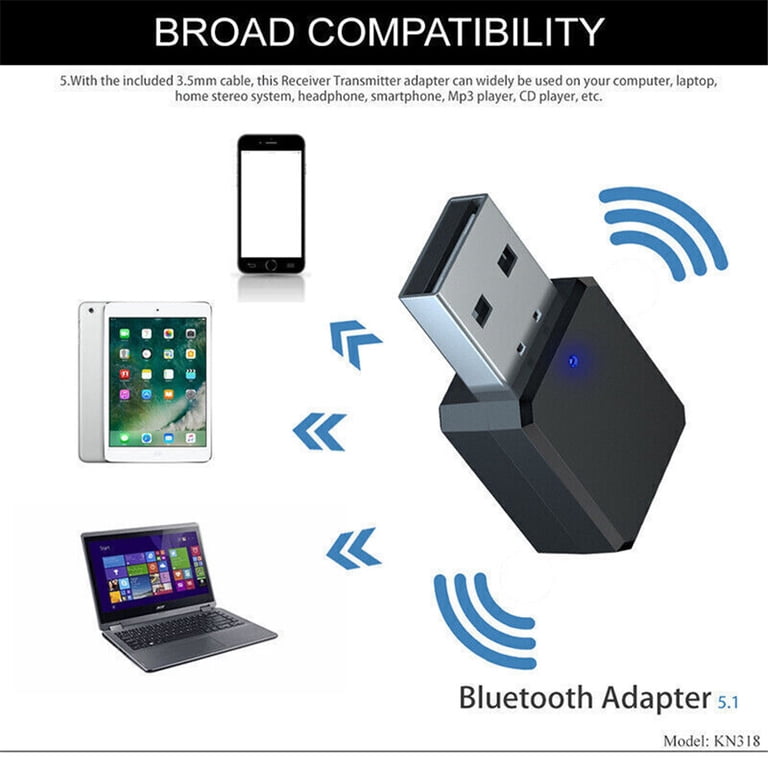 Dropshipping Bluetooth Audio Adapter Wireless Receiver Transmitter MP3 Player 3.5mm Aux for TV Car Headphones HiFi Speaker - Go Dropship