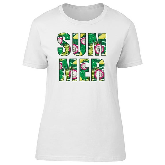 Summer Tropical Pattern Tee Women's -Image by Shutterstock
