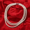 thumbnail image 3 of Collier Vintage Reine Cosplay Fausse Perle Ras du Cou Renaissance Médiévale Anne Boleyn Collier Blanc, 3 of 4