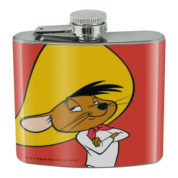 Looney Tunes Speedy Gonzales Stainless Steel 5oz Hip Drink Kidney Flask