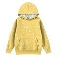 thumbnail image 4 of Kids Hooded Sweatshirt with Playful Dot Print Cozy Pullover Long Sleeve Casual Top for Boys and Girls Youth Hoodie, 4 of 4