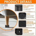 thumbnail image 2 of 8 Pcs Furniture Risers Heavy Duty Bed Chair Table Heightening Foot Pad Non-Slip Floor Furniture, 2 of 5
