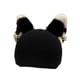 thumbnail image 1 of Funda para casco de esquí, protector de cabeza de invierno, creativa, suave, encantadora, cálida y decorativa. Oreja blanca y negra, 1 of 7