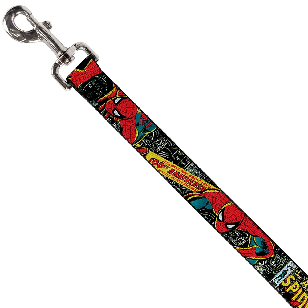 Marvel Comics Pet Leash, Dog Leash, The Amazing Spider Man 100th Anniversary Cover, 4 Feet Long 1.0 Inch Wide