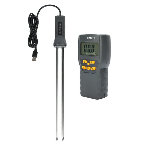 Hilitand Digital Grain Moisture Meter MD 7822 Portable Moisture Meter High Accuracy Moisture Tester For Lawn Plants Wood Building Material Farm